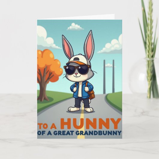 Great Grandbunny Fun Road Trip Card カード (正面)