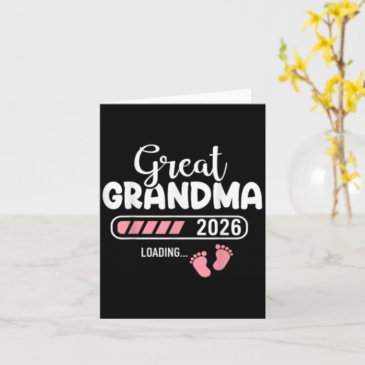 Great Grandma 2026 Loading  カード (黄色い花)