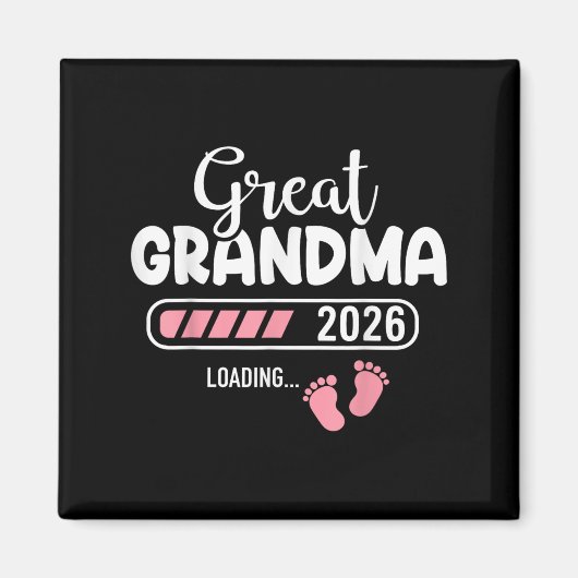 Great Grandma 2026 Loading  マグネット (正面)