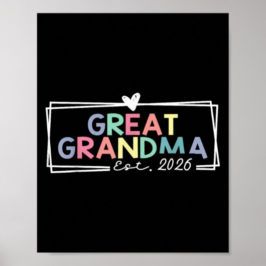 Great Grandma Est 2026 Promoted To Great Grandma ポスター (正面)