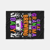 Great Grandma Of The Brewing Baby Halloween Costum フリースブランケット (正面(横))