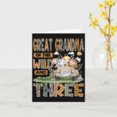 Great Grandma Of The Wild &amp; Three 3rd Birthday カード (黄色い花)