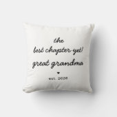 Great Grandma Pillow | Best Chapter Yet クッション (正面)