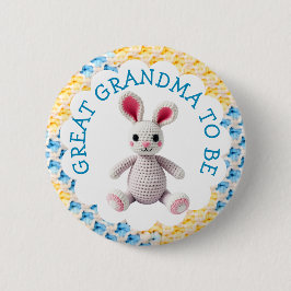 Great Grandma to Be | Boy's Baby Shower 缶バッジ