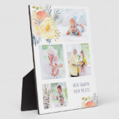 Great Grandma You're The Best 4 Photo Floral フォトプラーク (側面)