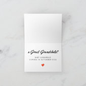 Great Grandmother Pregnancy Announcement Card 案内状 (内部)