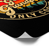 Great Grandpa Like A Grandpa Only Cooler Retro For ポスター (角)