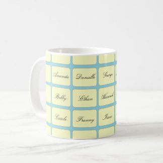Great Grandparent Custom Family Names コーヒーマグカップ
