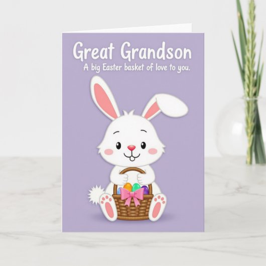Great Grandson Easter Card カード (正面)