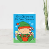 Great Grandson's First Christmas Elf シーズンカード (正面)