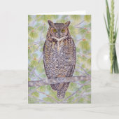 Great Horned Owl カード (正面)