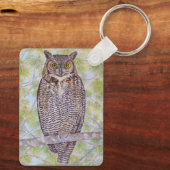 Great Horned Owl キーホルダー (裏面)