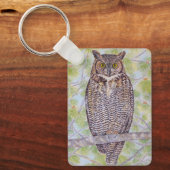 Great Horned Owl キーホルダー (正面)