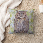 Great Horned Owl クッション (ブランケット)