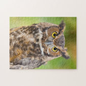Great Horned Owl ジグソーパズル (横)