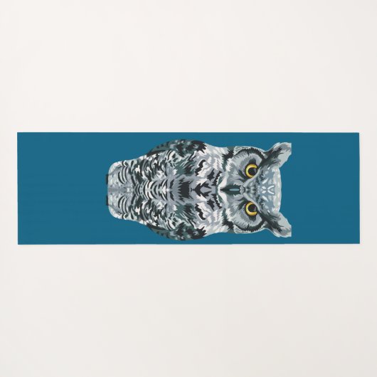 Great Horned Owl ヨガマット (裏面(横))
