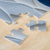 Great Horned Owl Christmas Scroll Bearer Hat ジグソーパズル (側面)