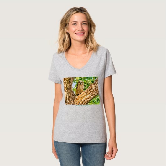 Great Horned Owl in Colorado Tシャツ (正面フル)