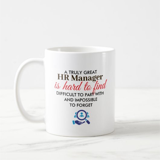 Great HR Manager Personalized Name Gift コーヒーマグカップ (左)