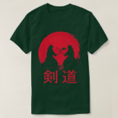 Great Japan Kendo Warriors Samurai Design Sword Fi Tシャツ (デザイン正面)