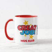 Great job club employee appreciation recognition マグカップ (左)