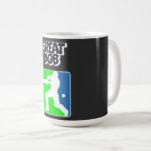 Great Job Cricket Logo Cricket Batsman  コーヒーマグカップ (正面右)