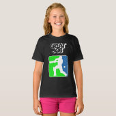 Great Job Cricket Logo Cricket Batsman  Tシャツ (正面フル)