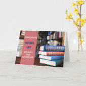 Great Job! DEAN'S LIST Scholar congrats card カード (黄色い花)