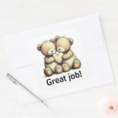 Great job stickers スクエアシール (封筒)