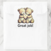 Great job stickers スクエアシール (バッグ)