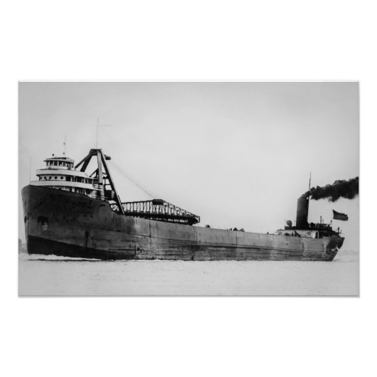 Great Lakes freighter Carl D. Bradley フォトプリント (正面)