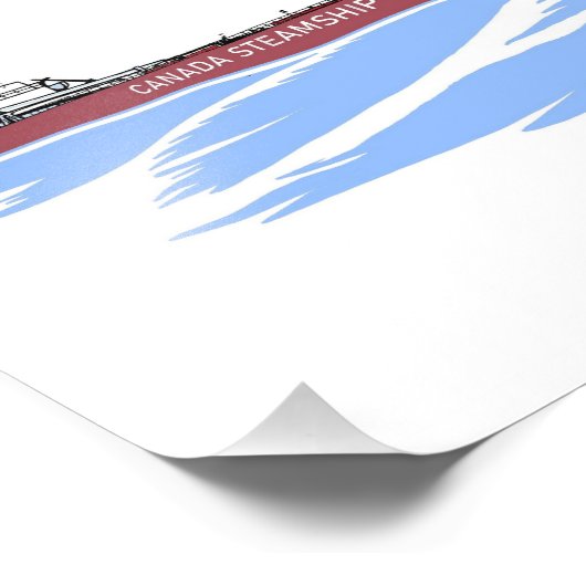 Great Lakes freighter Frontenac (CSL) フォトプリント (角)