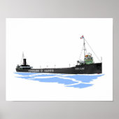 Great Lakes freighter Grand Island ポスター (正面)
