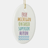 Great Lakes Mitten State Michigan Ornament  セラミックオーナメント (右)