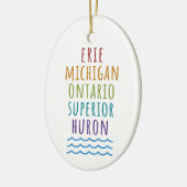 Great Lakes Mitten State Michigan Ornament  セラミックオーナメント (左)