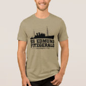 Great Lakes Ship T-Shirt,SS Edmund Fitzgerald Gift トライブレンドＴシャツ (正面)