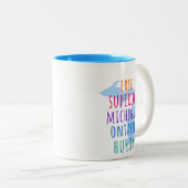 Great Lakes Simple Text Mitten State Coffee Mug ツートーンマグカップ (正面右)