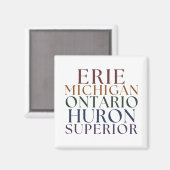 Great Lakes State Magnet Stocking Stuffer マグネット (正面/裏面)