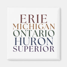 Great Lakes State Magnet Stocking Stuffer マグネット