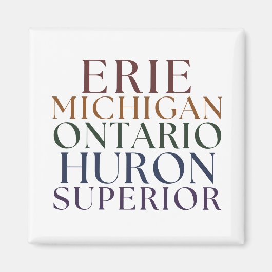 Great Lakes State Magnet Stocking Stuffer マグネット (正面)