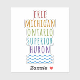 Great Lakes Vinyl Mitten State Sticker シール