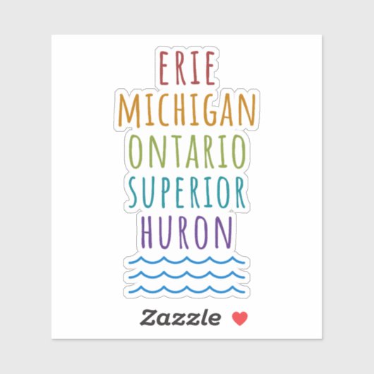 Great Lakes Vinyl Mitten State Sticker シール (シート)