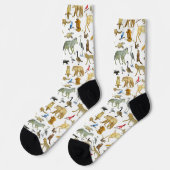 Great Lakes Wildlife Crew Socks ソックス (左)