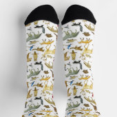 Great Lakes Wildlife Crew Socks ソックス (上部)