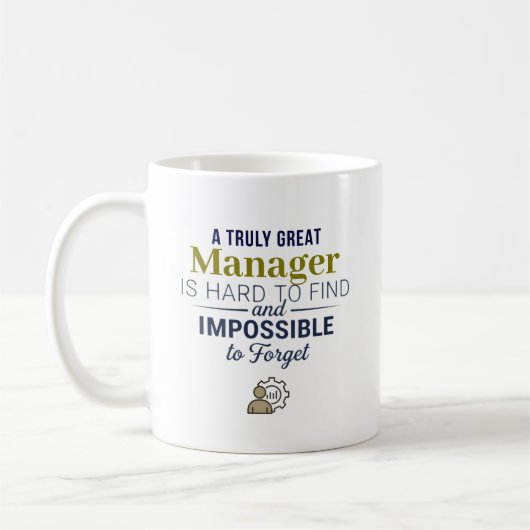 Great Manager Personalized Name Gift Coffee Mug コーヒーマグカップ (左)