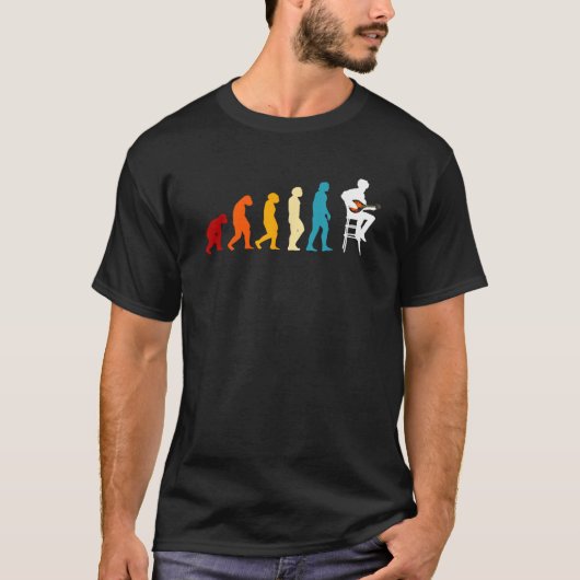 Great mandolin evolution gift folk music bluegrass tシャツ (正面)