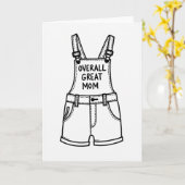Great Mom Shortalls Art Card カード (黄色い花)