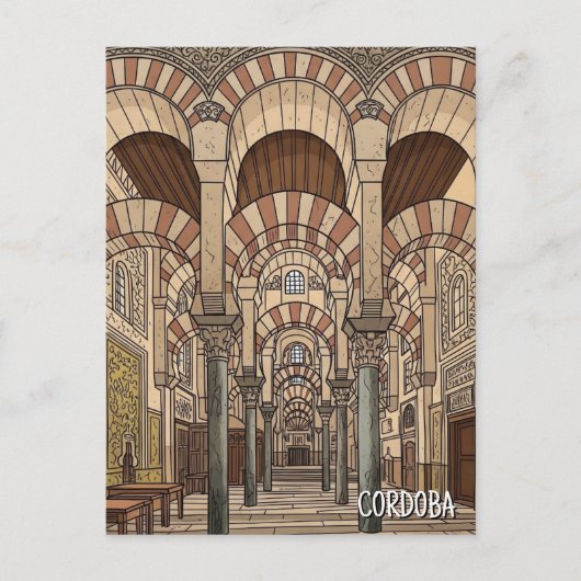 Great Mosque of Cordoba Spain ポストカード (正面)