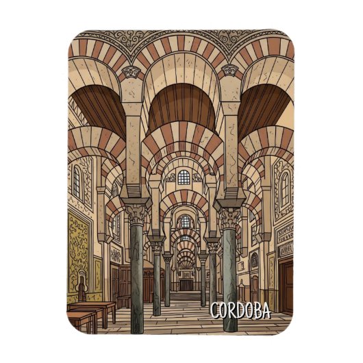 Great Mosque of Cordoba Spain マグネット (縦)