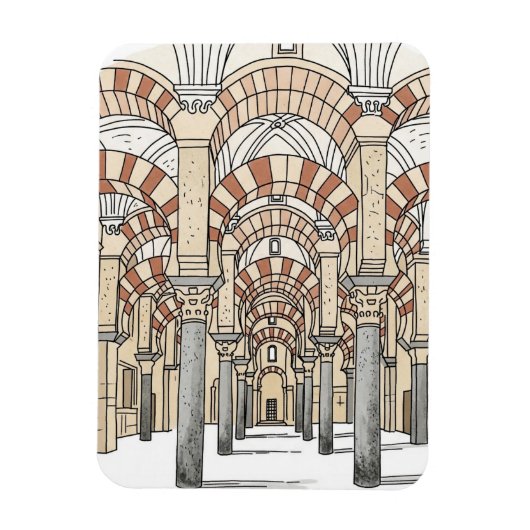 Great Mosque of Cordoba Spain Travel マグネット (縦)